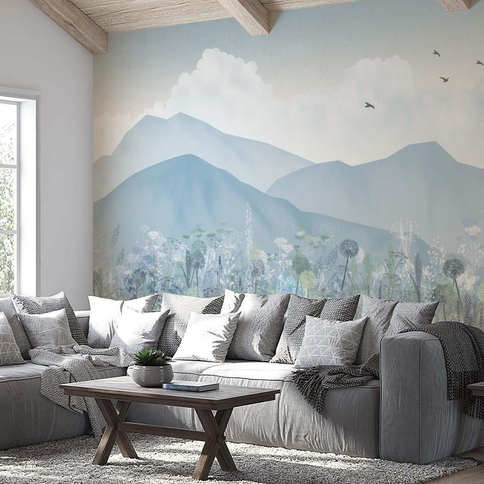 Morning in mountains