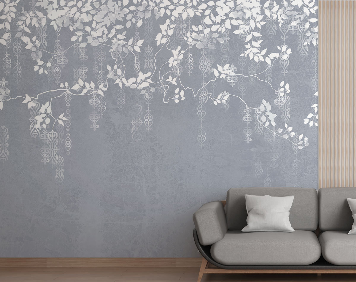 White Garden Pattern lavender