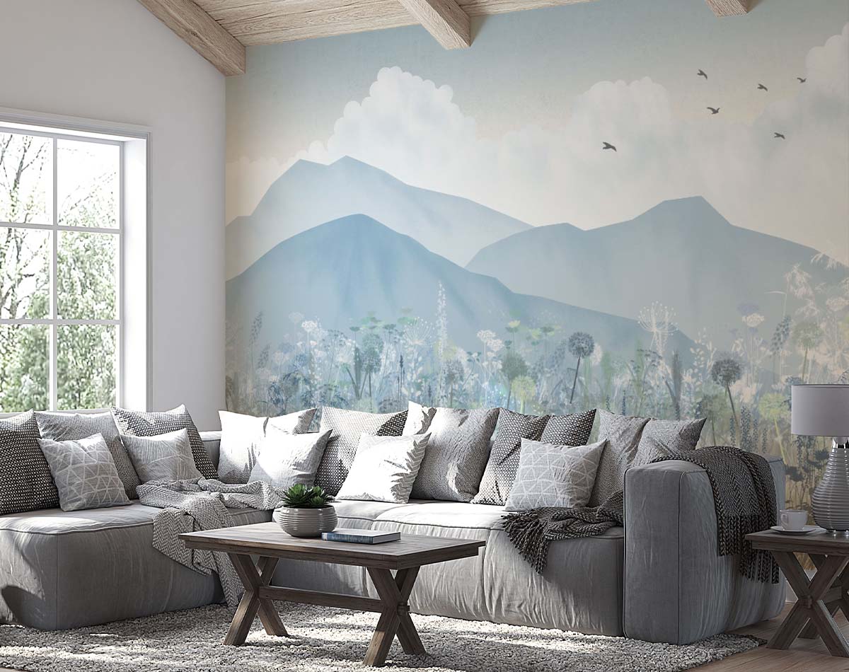 Morning in mountains